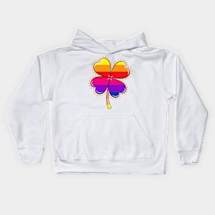 Rainbow Shamrock Kids Hoodie